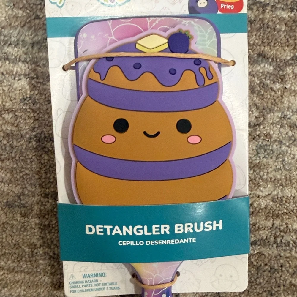 Squishmallows Orange & Purple Paden Detangler Brush
